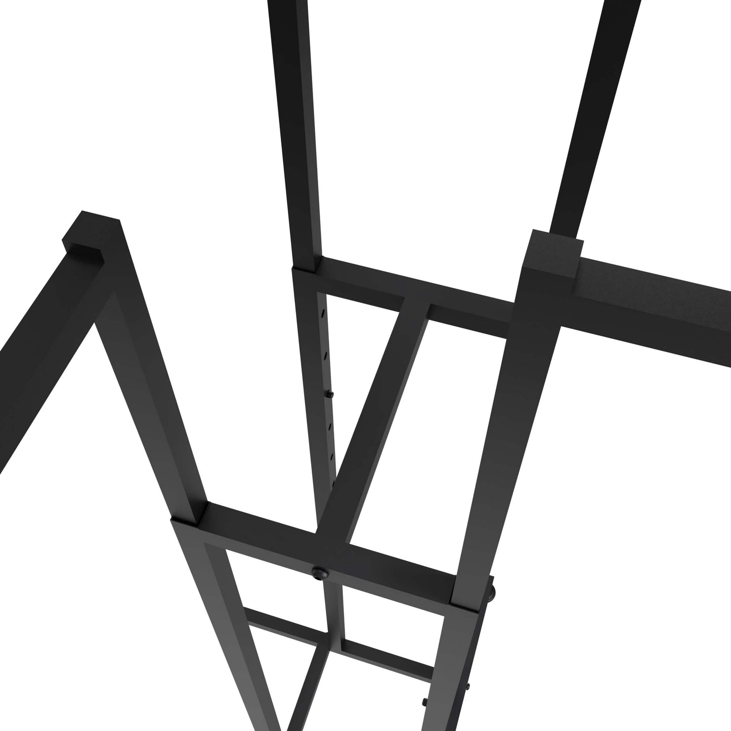 Kreuzständer höhenverstellbare Arme gerade, schwarz 120-183x110x110 cm