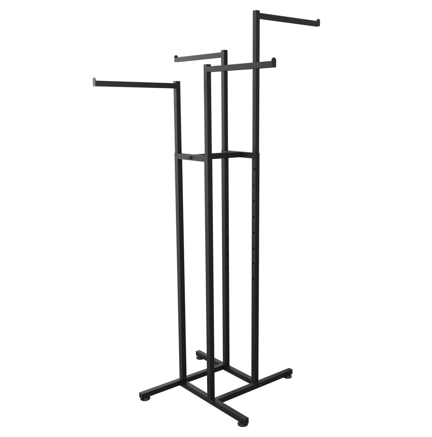 Kreuzständer höhenverstellbare Arme gerade, schwarz 120-183x110x110 cm