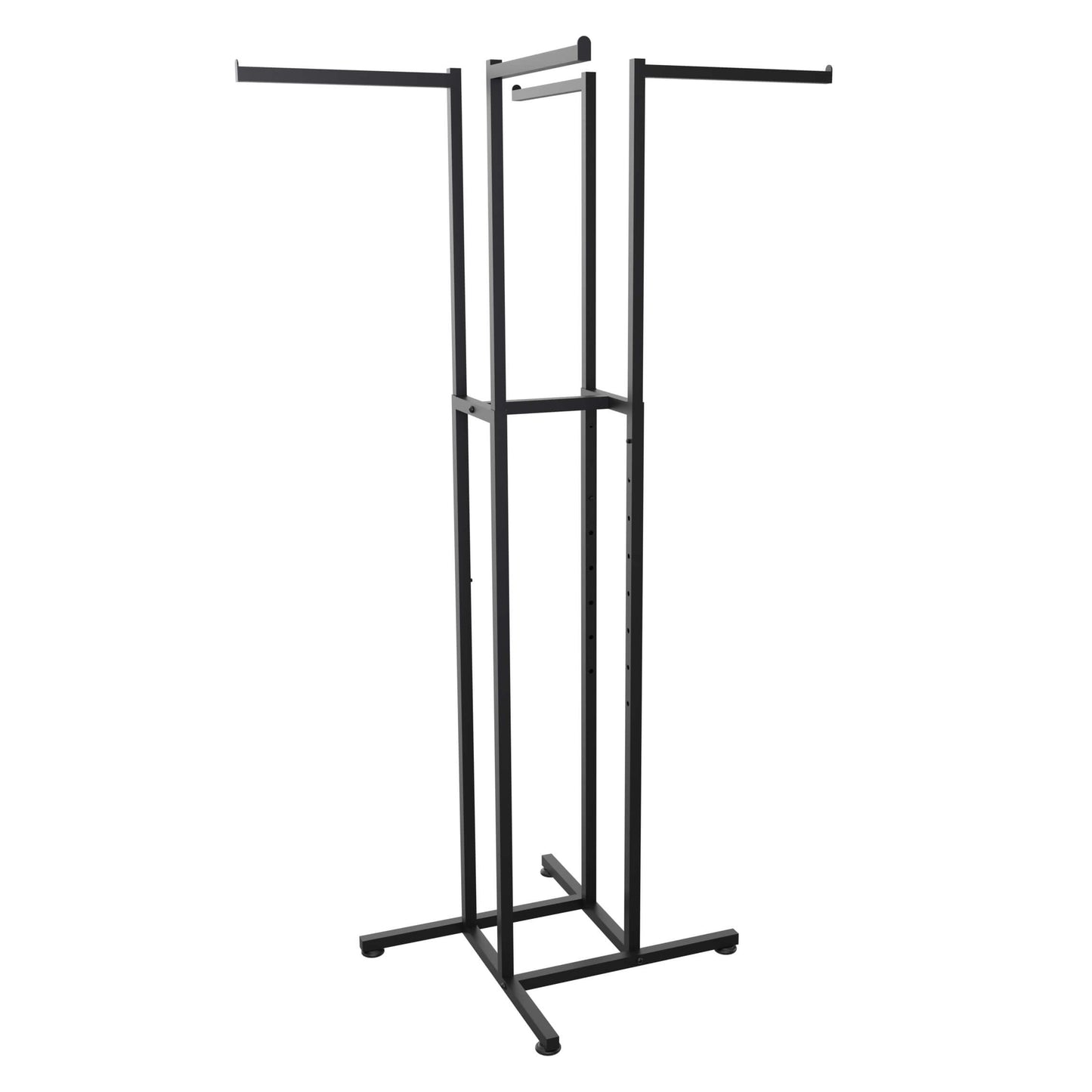 Kreuzständer höhenverstellbare Arme gerade, schwarz 120-183x110x110 cm
