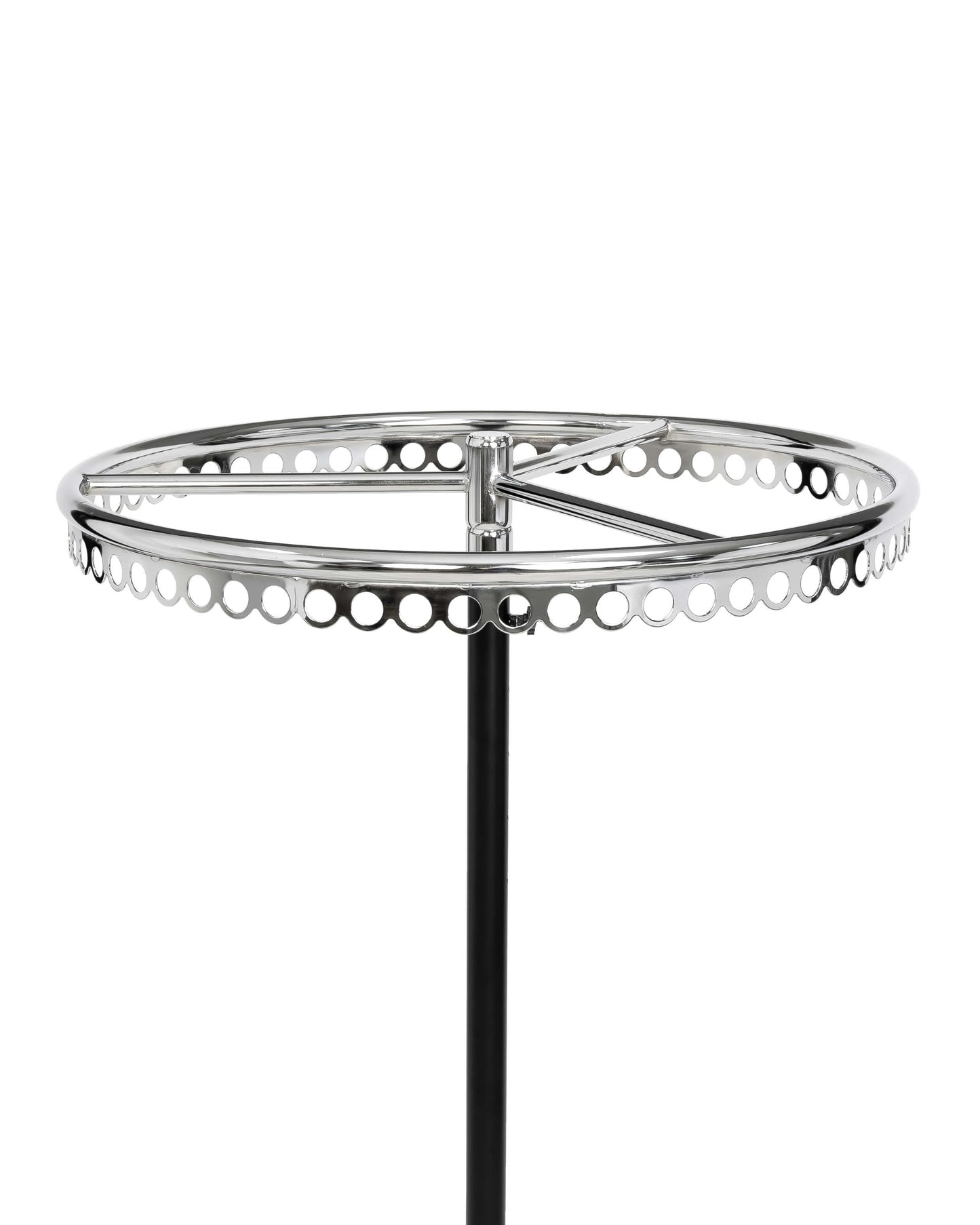 Höhenverstellbarer Rundständer, 76 cm Durchmesser, Gestell schwarz