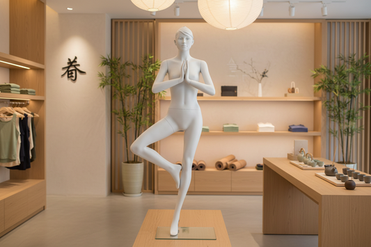 Penther Damen-Schaufensterpuppe athletische Figur, Yoga Tree