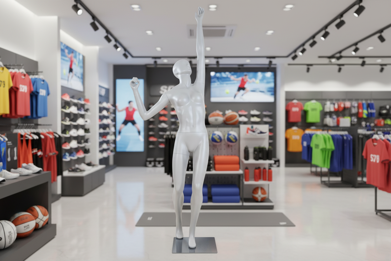 Penther Damen-Schaufensterpuppe athletische Figur, Tennisspielerin