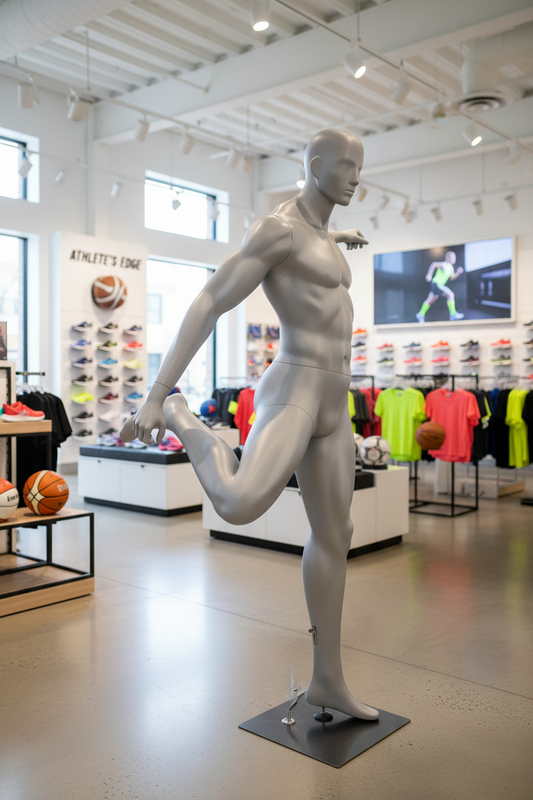 Penther Herren Schaufensterpuppe, Fußballer Puppe männlich, sportlich