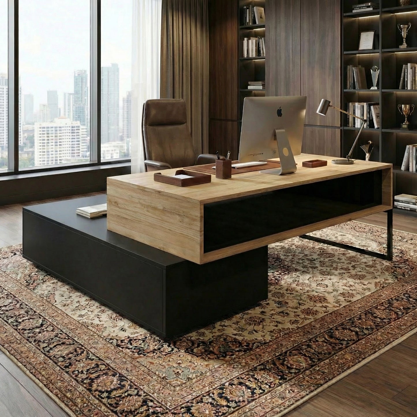 Schreibtisch "Alexander" mit Sideboard