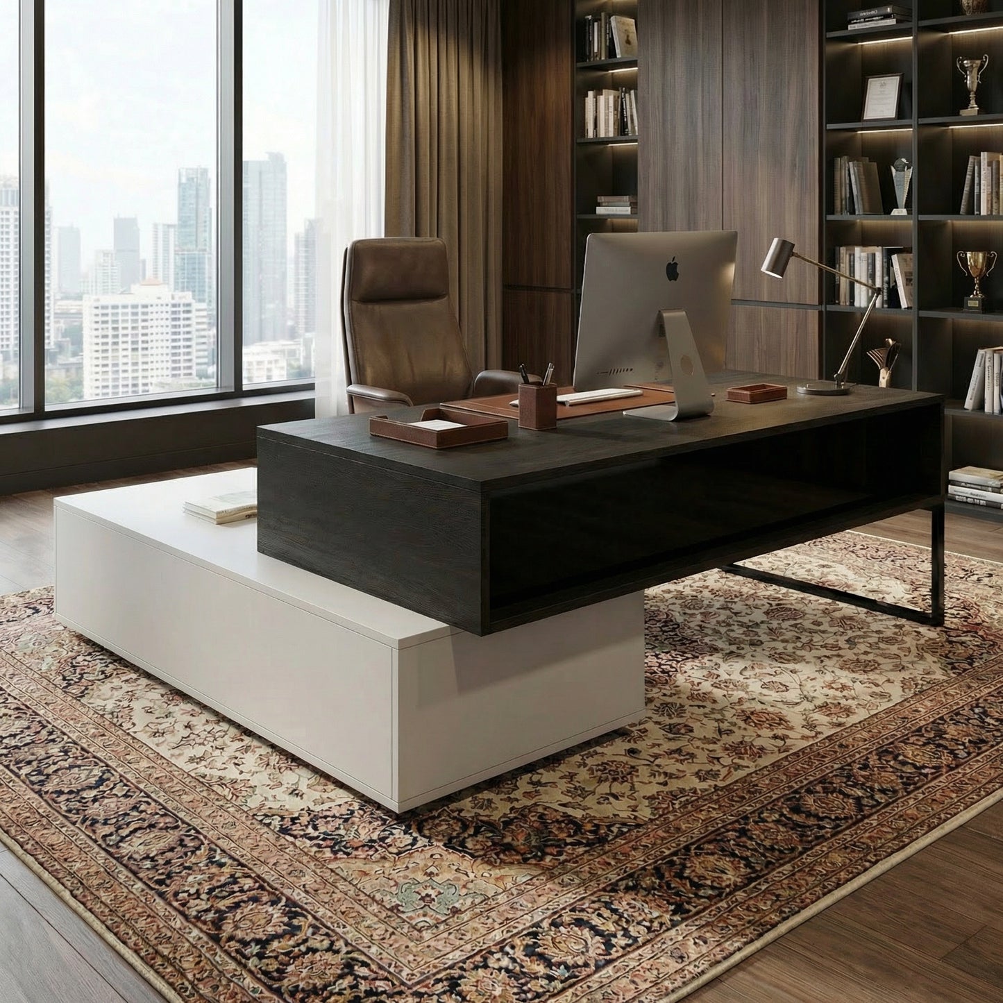 Schreibtisch "Alexander" mit Sideboard