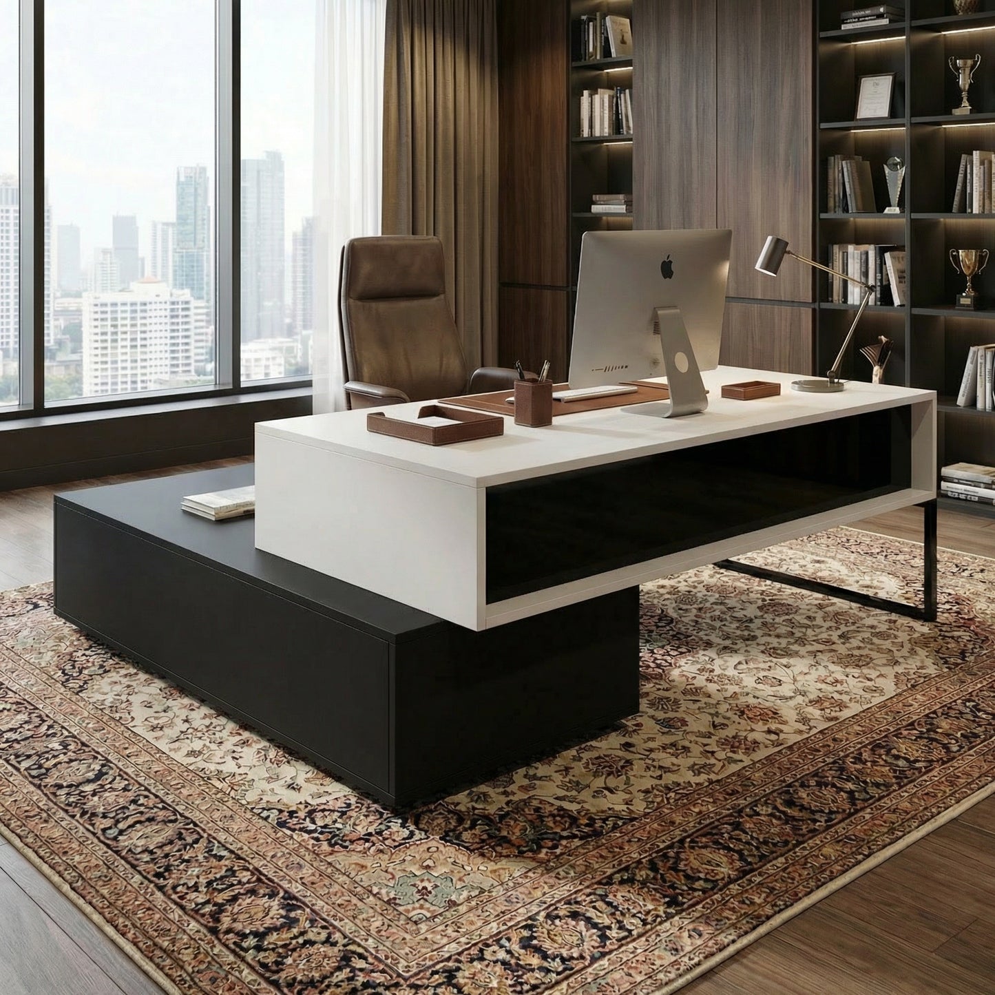 Schreibtisch "Alexander" mit Sideboard