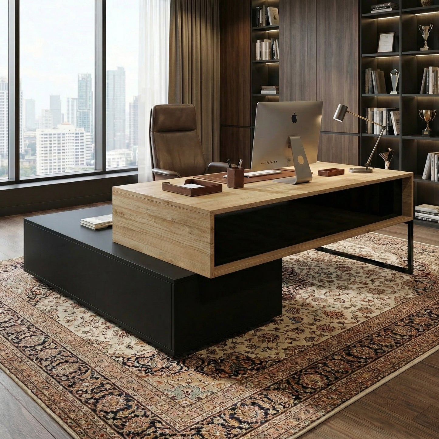 Schreibtisch "Alexander" mit Sideboard