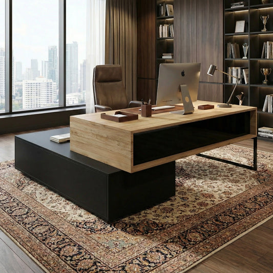 Schreibtisch "Alexander" mit Sideboard