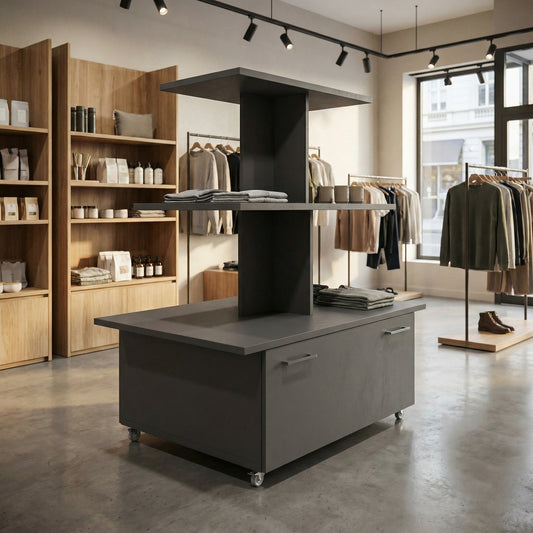 Verkaufspyramide mit Schubladen