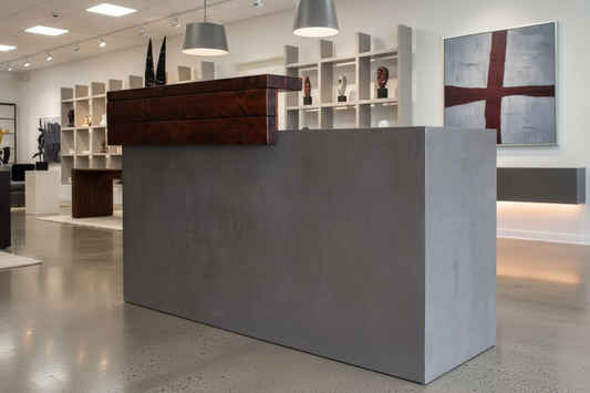 Verkaufstheke "Anna" in Betonoptik